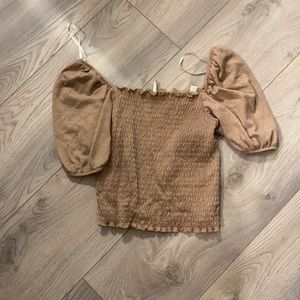 Off the shoulder crop top